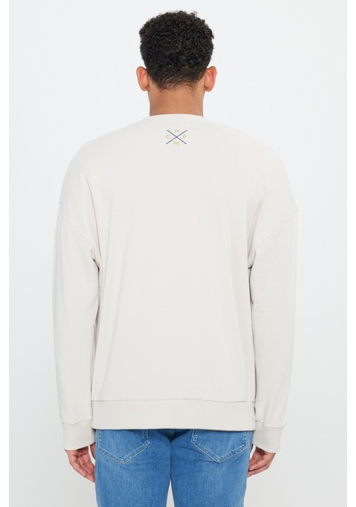 Ac&co / Altınyıldız Classics Erkek Açık Bej Oversize Fit Bol Kesim Real Madrid Lisanslı Pamuklu Bisiklet Yaka Sweatshirt Açık Bej Ac&co / Altınyıldız Classics Erkek Açık Bej Oversize Fit Bol Kesim Real Madrid Lisanslı Pamuklu Bisiklet Yaka Sweatshirt Açık Bej