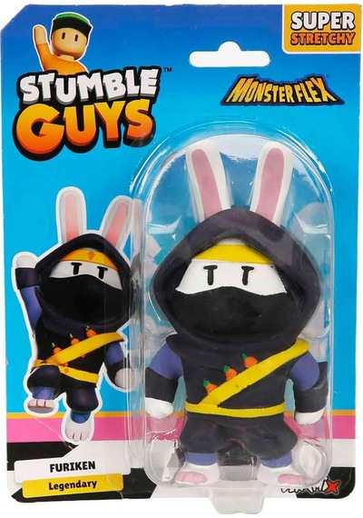 Monster Flex Stumble Guys Super Stretch Figür - Siyah Standart