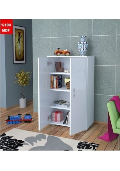 Zümra Tamamı MDF Çok Amaçlı 4 Bölmeli Mutfak Banyo Dolap Kitaplık