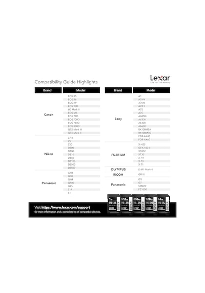 Lexar 256 Gb Profesyonel Gümüş Sdxc Hafıza Kartı, Uhs-ı, C10, U3,
