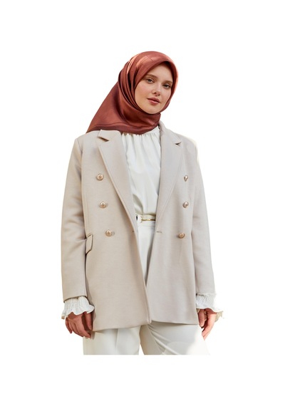 Kadın Spor Blazer Ceket Bej