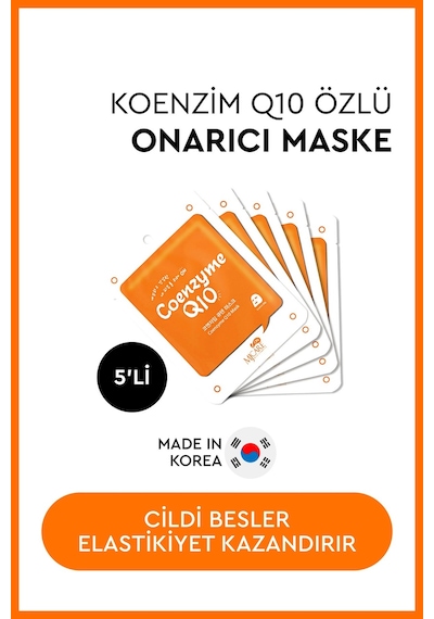 On Coenzyme Q10 Mask - Koenzim Q10 Içeren Yüz Maskesi 5'li