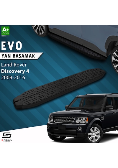 S-dizayn Land Rover Discovery 4 Evo Siyah Yan Basamak 193 Cm 2009-2016 A+ Kalite