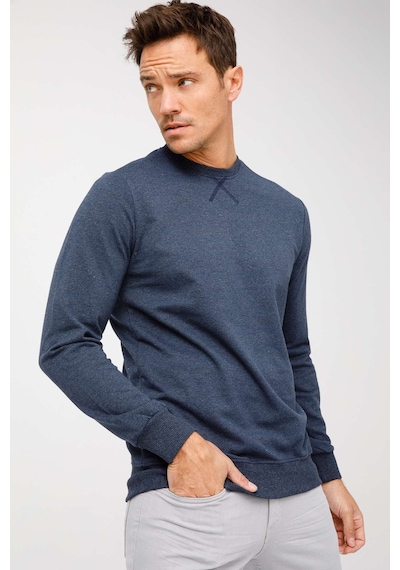 Igs İgs Erkek İndigo Modernfıt / Ekstra Dar Kalıp Bisiklet Yaka Sweatshirt İndigo