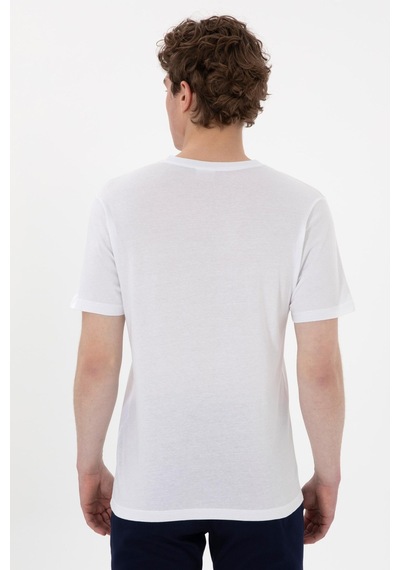 U.S. Polo Assn. Us. Polo Assn. Erkek Tişört 50300382-vr013 Beyaz
