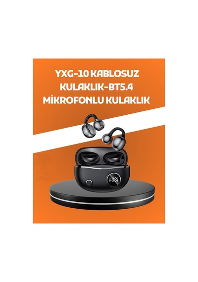 Yxg10 Açık Kulak Bluetooth Kulaklık Klipsli, Güvenli Spor Tasarım,