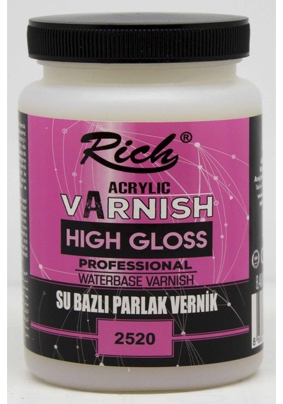 Su Bazlı High Gloss Parlak Vernik 250cc