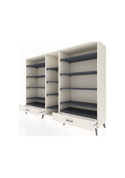 Hyperion Dolap 14 Raflı 2 Çekmeceli 220x44x163 Aytaşı-antrasit/a Aytaşı-antrasit/aytaşı Hyperion Dolap 14 Raflı 2 Çekmeceli 220x44x163 Aytaşı-antrasit/a Aytaşı-antrasit/aytaşı