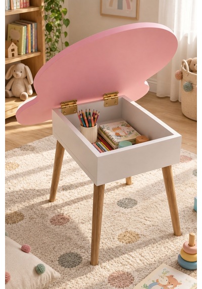 Sulorahome Pembe Çocuk Oyun Ve Aktivite Masası