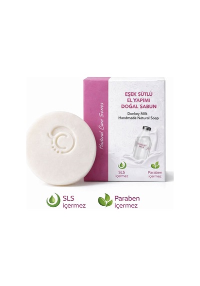 Eşek Sütlü El Yapımı Doğal Oval Sabun - 100 Gr Eşek Sütü