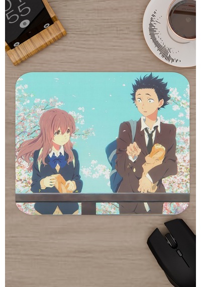 Koe No Katachi Kaymaz Dikişli Kauçuk Oyuncu Mousepad V5 - 22x18 Gaming Mouse Pad Fare Altlığı