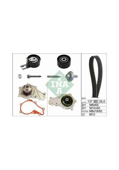 Volvo S40 1.6 D - Euro4 Dizel Triger Ve Devirdaim Seti 2008-2011 Ina