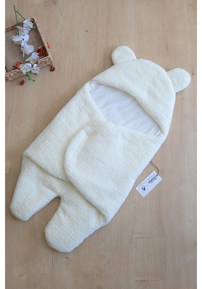 Kız Erkek Bebek Lüks Anakucağı Kundak Stl6399 Krem