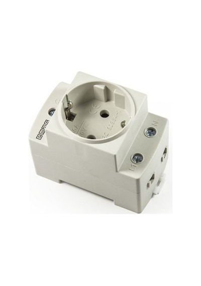Emas 2p+e Ray Tipi Priz 16a Gri