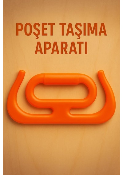 2 Adet Çok Amaçlı Market Pazar Poşet Taşıma Aparatı Poşet Tutucu Taşıma Kiti Turuncu