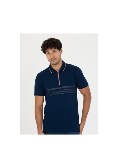 Pierre Cardin Slim Fit Tişört 50264202-vr033 Lacivert
