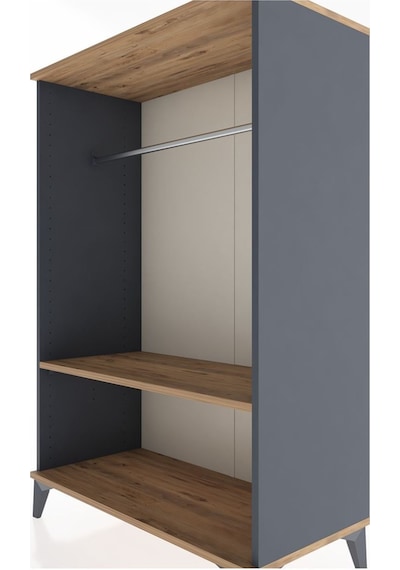 Hyperion Dolap Tek Raflı Tek Askılı 88x44x134 Antrasit-çam Antrasit