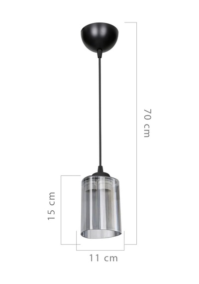 Ag Lightdesign Füme Sarkıt Avize Yatak Odası Salon Mutfak Koridor Lamba 14 Agnm119 Diğer
