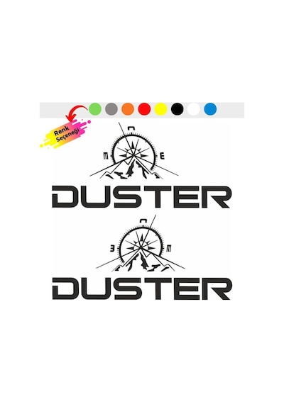 Dacia Duster Pusula Off Road Oto Sticker Set