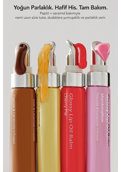 Aurelia Geneve Glossy Lip Oil Nemlendirici Etkili Renkli Lip Balm Vanilla Pudding Bej 12 ML