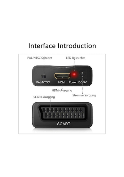 Hdmi To Scart Av Çevirici Dönüştürücü Skart Convert Tüplü Tv Tele (510121232)