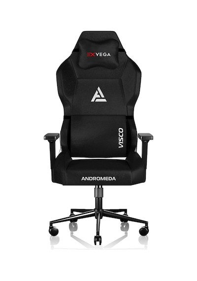 Exvega Andromeda 2024 Premium Kumaş Masajlı Profesyonel Oyuncu Koltuğu Siyah