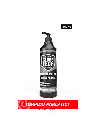 Auto Glosstech Torpido Parlatıcı Cockpit Polish 500ml