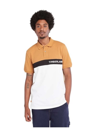 Timberland Millers River Colourblock Erkek Klasik Yaka Polo Tişört TB0A26NQZ421 Kahverengi
