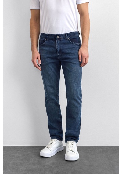 Backandbond Lacivert Slim Fit Denim Pantolon Çok Renkli