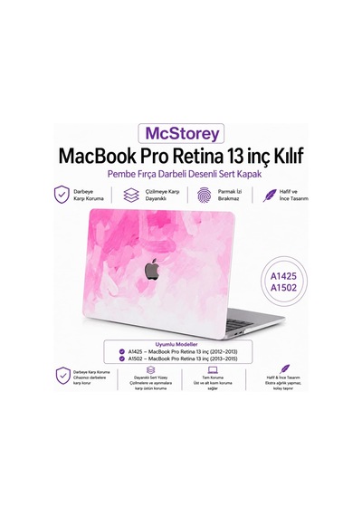 Macbook Pro 13 İnç Kılıf A1425 A1502 Uyumlu Sert Kapak Hard Case Koruyucu Retina 13 Laptop Kılıfı Soyut Fırça Desenli Çizilmeye Dayanıklı İnce Hafif Koruma Pembe Belirtilmemiş Macbook Pro 13 İnç Kılıf A1425 A1502 Uyumlu Sert Kapak Hard Case Koruyucu Retina 13 Laptop Kılıfı Soyut Fırça Desenli Çizilmeye Dayanıklı İnce Hafif Koruma Pembe Belirtilmemiş