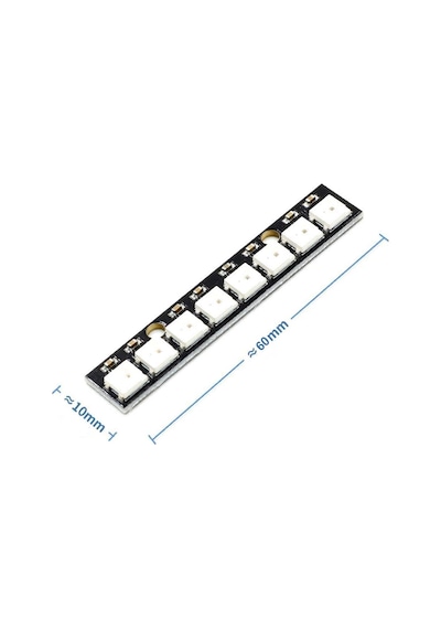 8 Bit NeoPixel WS2812B 5050 Rgb Led Modül  8’li 5050 Adreslenebil