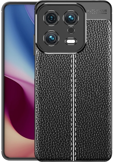 Xiaomi Mi 13 Kılıf Zore Niss Deri Desenli Silikon Kılıf