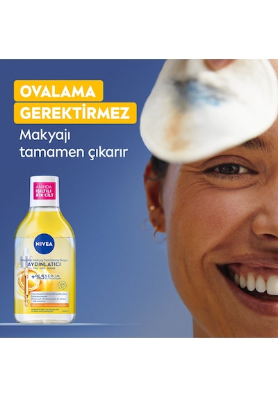 Nıvea Aydınlatıcı Micellar Makyaj Temizleme Suyu 400ml X 5 Adet