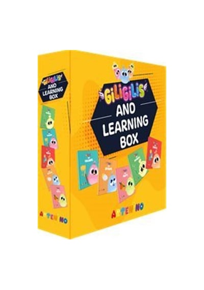 Giligilis and Learning Box - İngilizce Eğitici Mini Karton Kitap Serisi- Artenino Yayıncılık