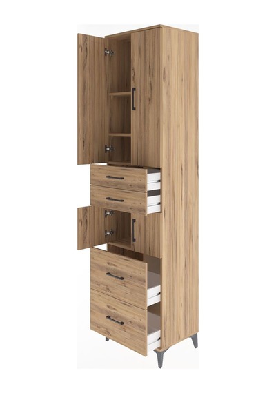 Hyperion Dolap 4 Raflı 4 Çekmeceli 4 Kapaklı 60x44x243 Çam-çam Çam Hyperion Dolap 4 Raflı 4 Çekmeceli 4 Kapaklı 60x44x243 Çam-çam Çam