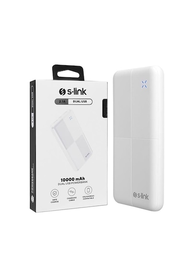 S-link Ip-g12n 10.000mah Microusb + Type-c Beyaz Taşınabilir Pil Şarj Cihazı Powerbank