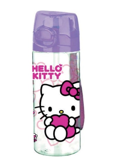 Wiggle Hello Kitty 500ml Plastik Matara Ve Beslenme Kabı Lila
