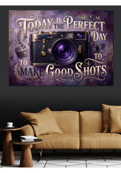 Today Is The Perfect Day Dekoratif Kanvas - Mdf Ahşap Tablo