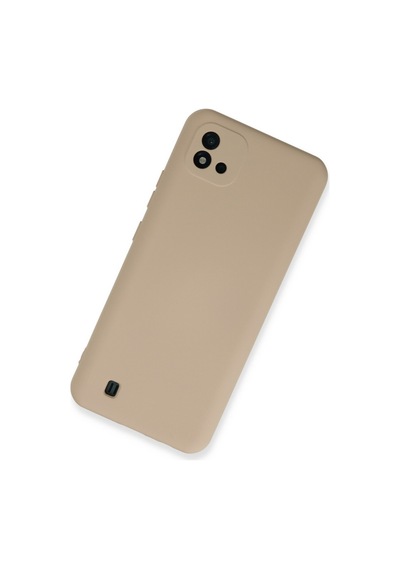 Realme C11 2021 Uyumlu Kılıf Nano İçi Kadife Silikon - Pudra