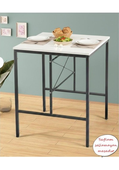 Beyaz Yıldız 2 Kişilik 60/60 Yemek Masası Mutfak Masası 1601b