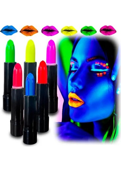 Mey İthalat Glowpaint 6 Lı Neon Boya Uv Işıkta Parlayan Makyaj Seti