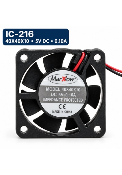 Marxlow Ic-216 40x40x10mm 5v Dc 0.10a Fan Soğutucu Mini Dc Fan