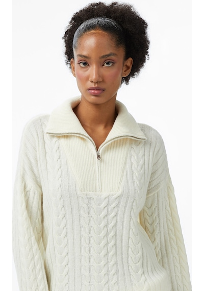 Nautica Kadın Krem Regular Fit Kazakdüz57s136t
