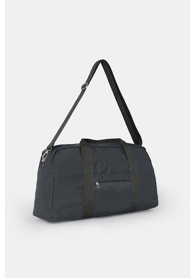 İcone Bag Kadın & Erkek Spor Çantası, Paraşüt Kumaş Önü Cepli Unisex Spor Fitness Gym Çantası Antrasit