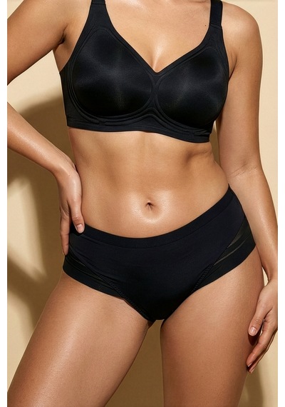 Auw Kadın Mikro Tüllü Toparlayıcı Slip Külot 4'lü - Easyshape Siyah