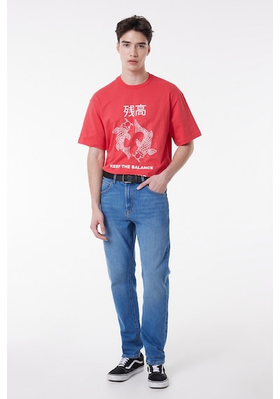 Lee Straight Fit Düz Kesim Yüksek Bel Açık Mavi Esnek Austin Jean Denim Kot Pantolon L733017A34 Mavi
