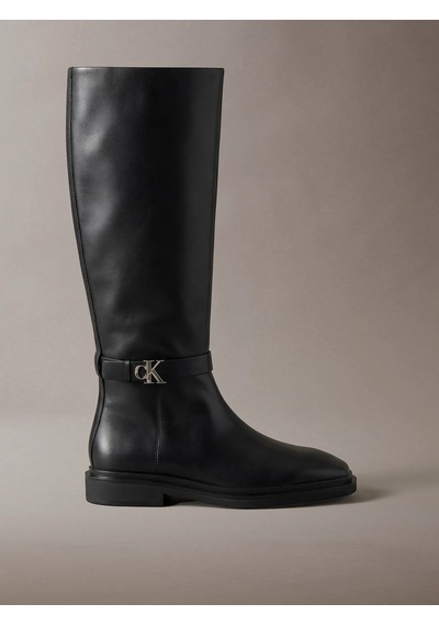 Calvin Klein Kadın Marka Logolu Günlük Kullanıma Uygun Siyah Bot & Bootie Hw0hw03187 0gj