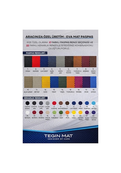 Dacia Spring 2021 2025 Essential Uyumlu Eva Oto Paspas Mavi Metal Topukluklu Tam Set