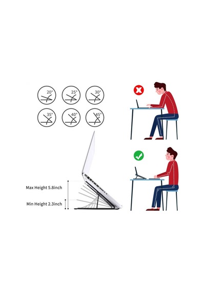 Zore F1 Ayarlanabilir Tablet Laptop Standı Gümüş