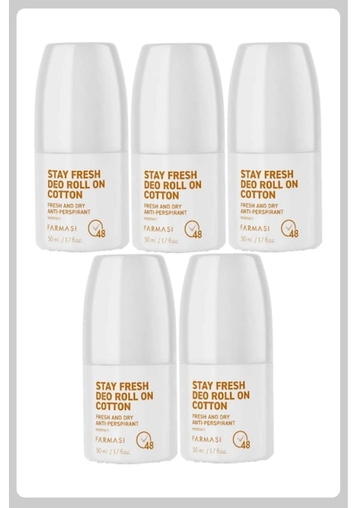 Stay Fresh Deo Roll On Kadın Cotton 48 Saat Koruma 50 Ml 5 Adet